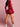 Red Invisible Scrunch Shorts